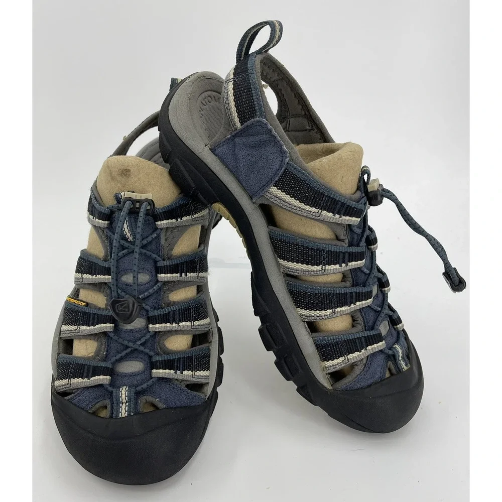 KEEN Mens Newport‎ H2 Hiking Sport Sandals Gray Blue Waterproof 1014187 Mens 7